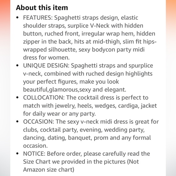 Grace Karin Women’s Spaghetti Strap Cocktail Dress - Medium - Picture 8 of 8